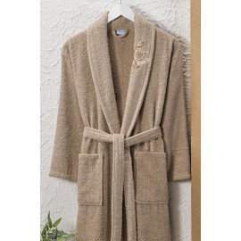 Havlulu Bornoz 2li Set TOPRAK