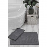 2 Adet 260gr Ayak Havlusu - Paspas ANTRASIT 