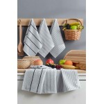 Açık Gri 6'lı Sophia 30x45 Mutfak Havlusu