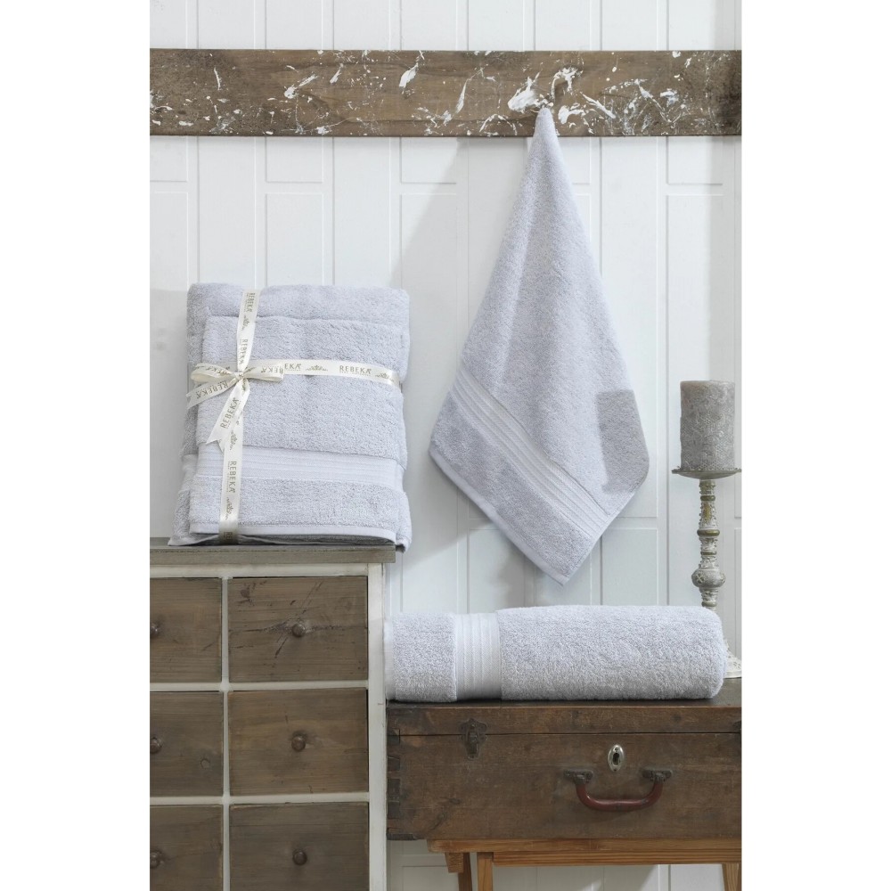 Rebeka 2'li Battal Boy Banyo Havlu Seti