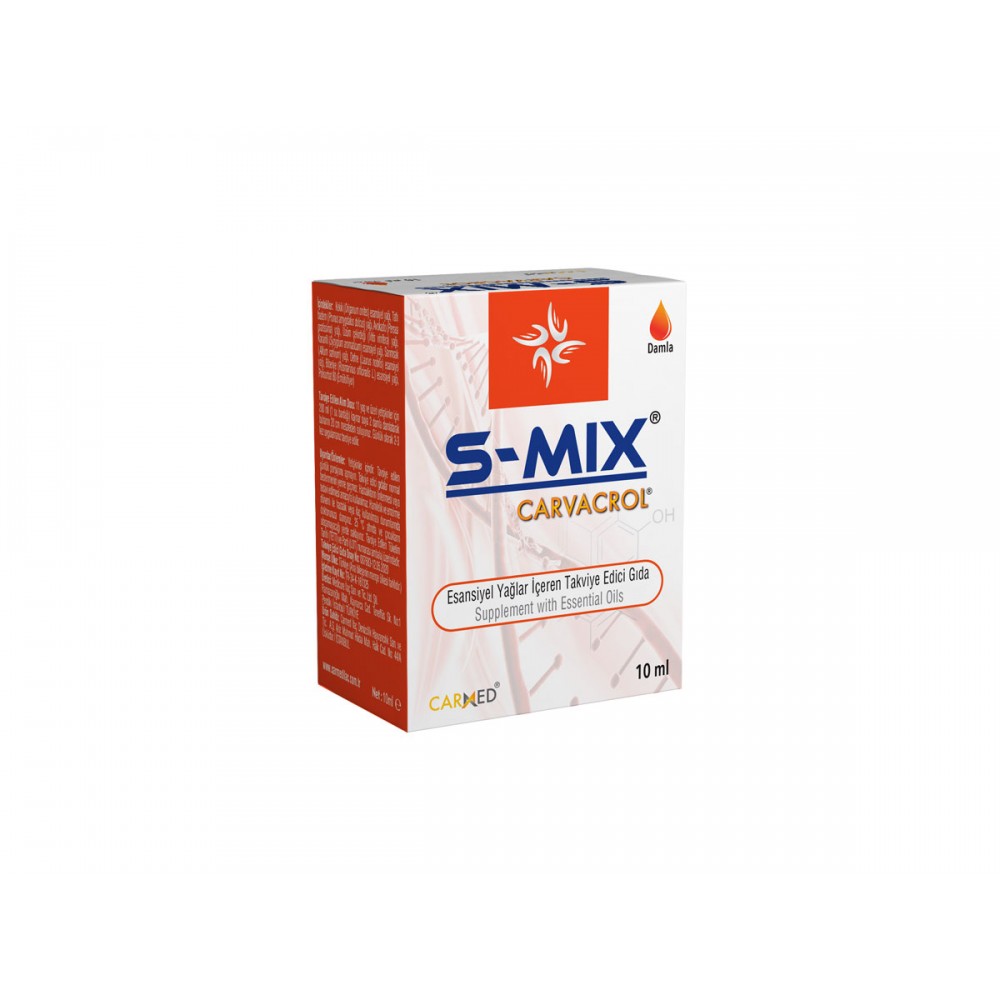 Standardize karvakrol içeren S-MIX Damla 10 ML