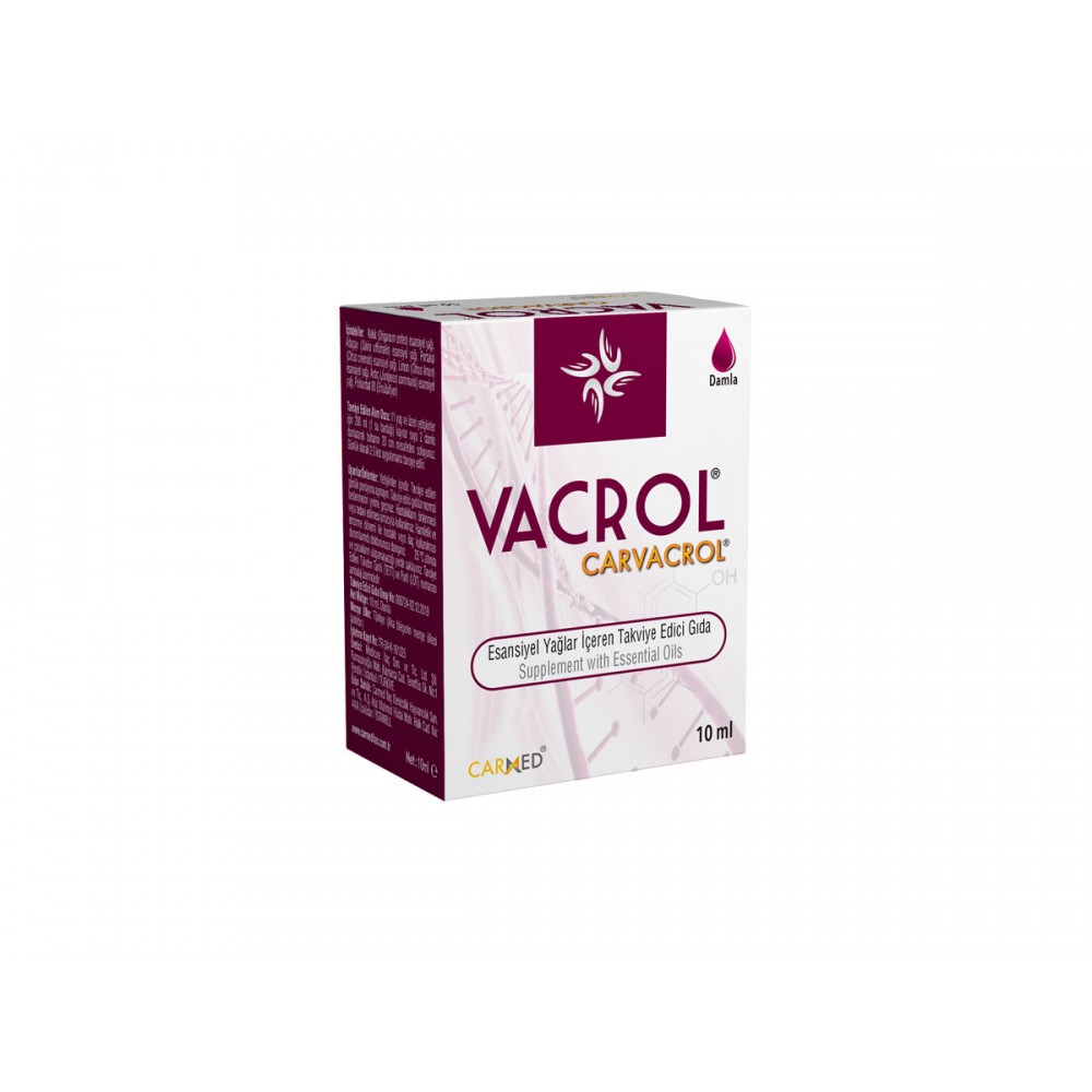 Standardize karvakrol içeren VACROL Damla 10 ML