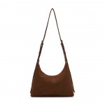 DIDOS  Octo – Caramel Suede No7 | Süet Taba Omuz Çantası