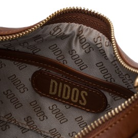 DIDOS  Octo – Caramel Suede No7 | Süet Taba Omuz Çantası