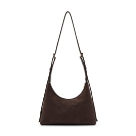 DIDOS  Octo – Suede Brown No7 | Süet Kahverengi Omuz Çantası