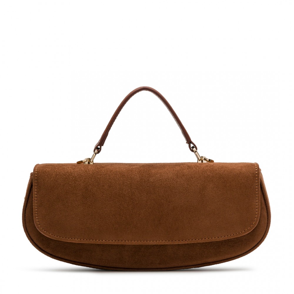 DIDOS  Chicky - Caramel Suede No12 | Taba Süet Deri Omuz Çantası