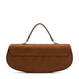 DIDOS  Chicky - Caramel Suede No12 | Taba Süet Deri Omuz Çantası
