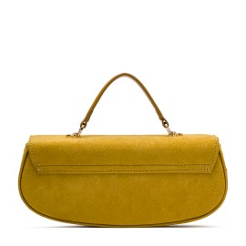 DIDOS  Chicky - Honey Suede No12 | Hardal Süet Deri Omuz Çantası