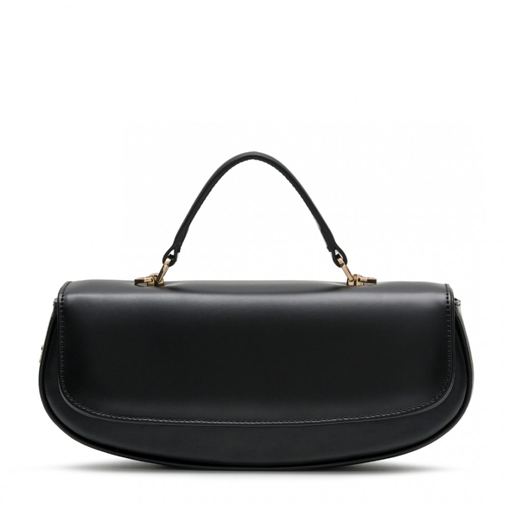 DIDOS  Chicky - Olive No12 | Siyah Deri Omuz Çantası