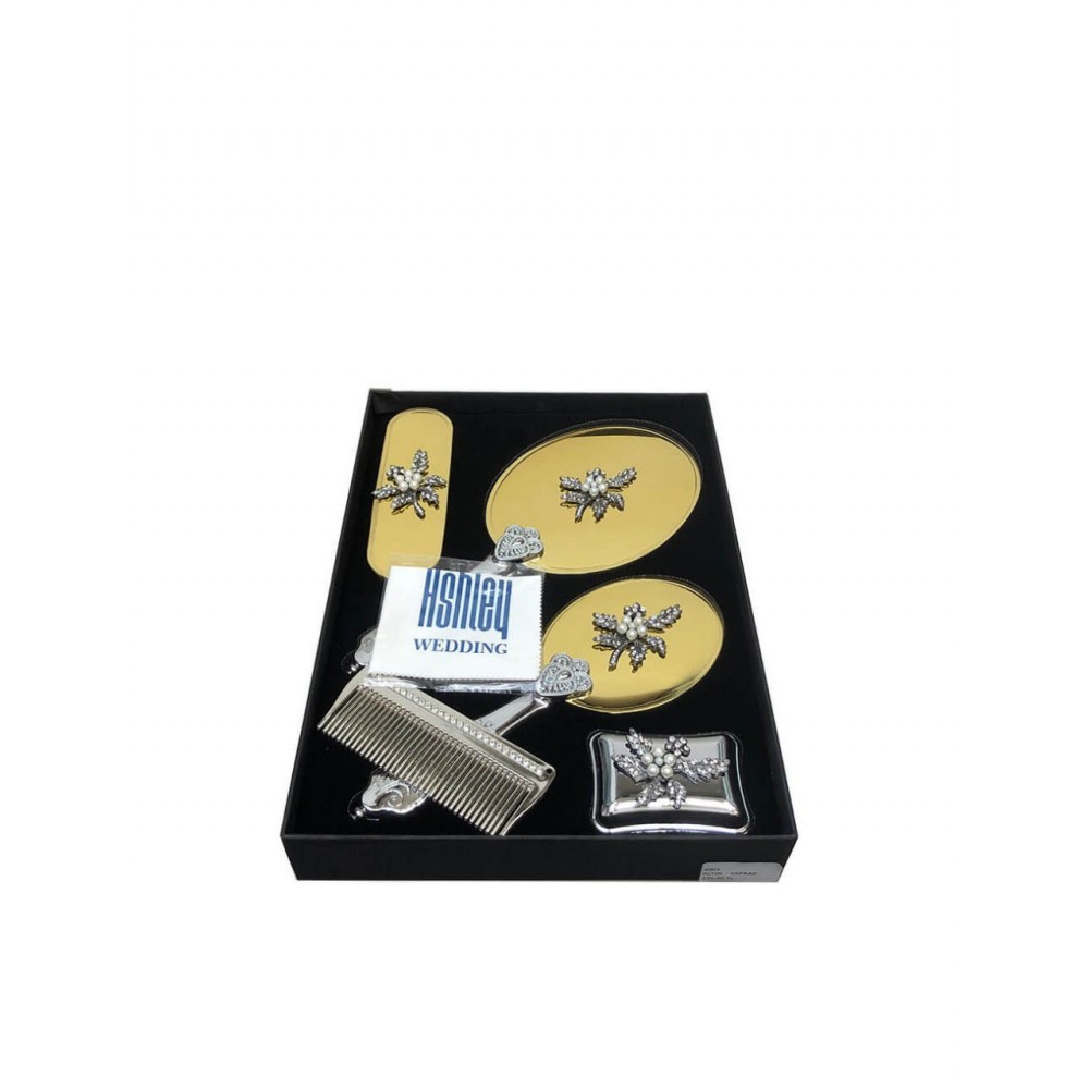 Ashley 1001 Yaprak Ayna Seti Gold