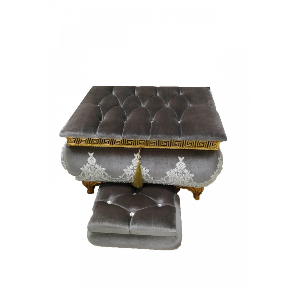 Güpürlü Versace Desenli Gelin Sandığı