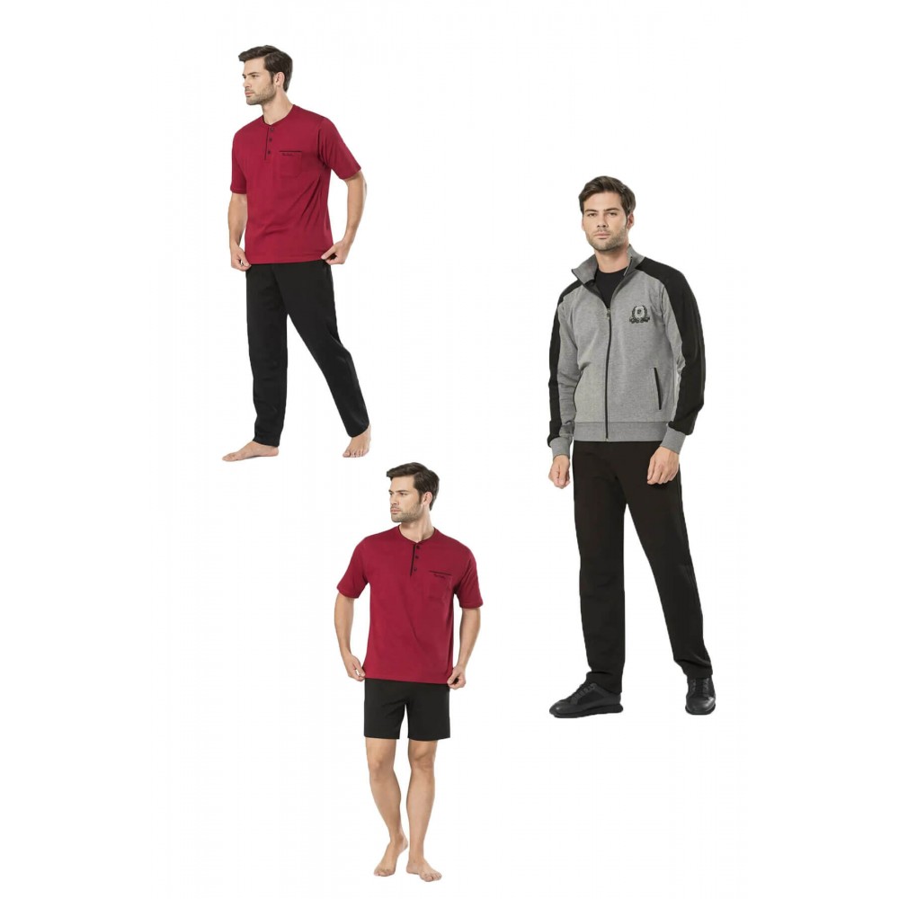 Pierre Cardin 7205 Eşofman Takımı & Pijama Takımı 5 li Set