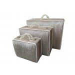 Pliseli 3 lü Kare Çanta