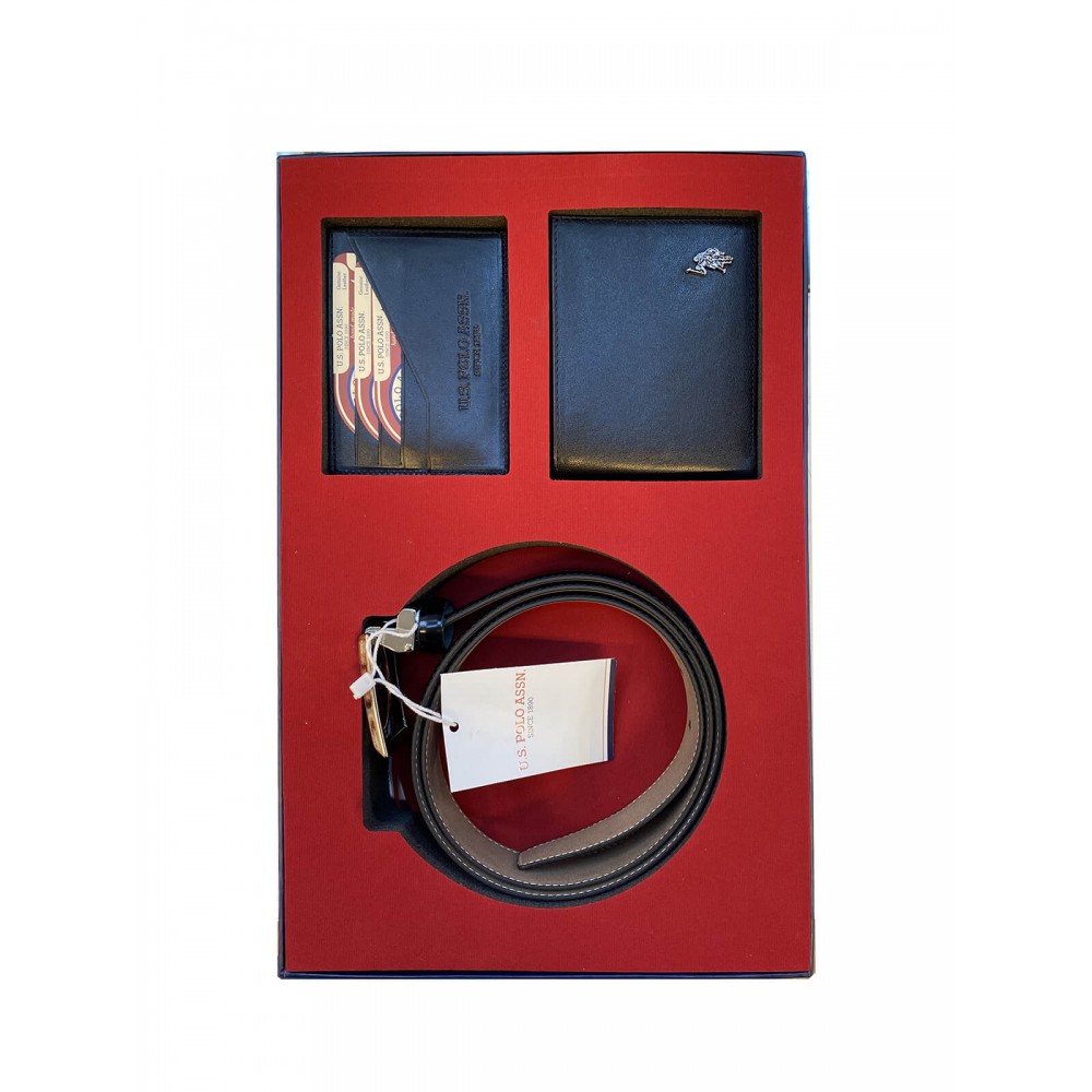 U.S. Polo Kemer Cüzdan Kartlık Set