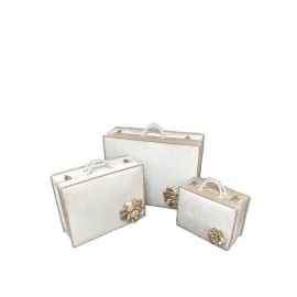 Valiz Tasarımlı Kadife Çeyiz Sandığı