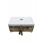 Metal Ayak Dikdortgen Gelin Makyaj Kutusu