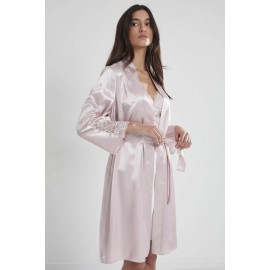 Pierre Cardin 4050 Saten 2 li Gecelik Sabahlık Set