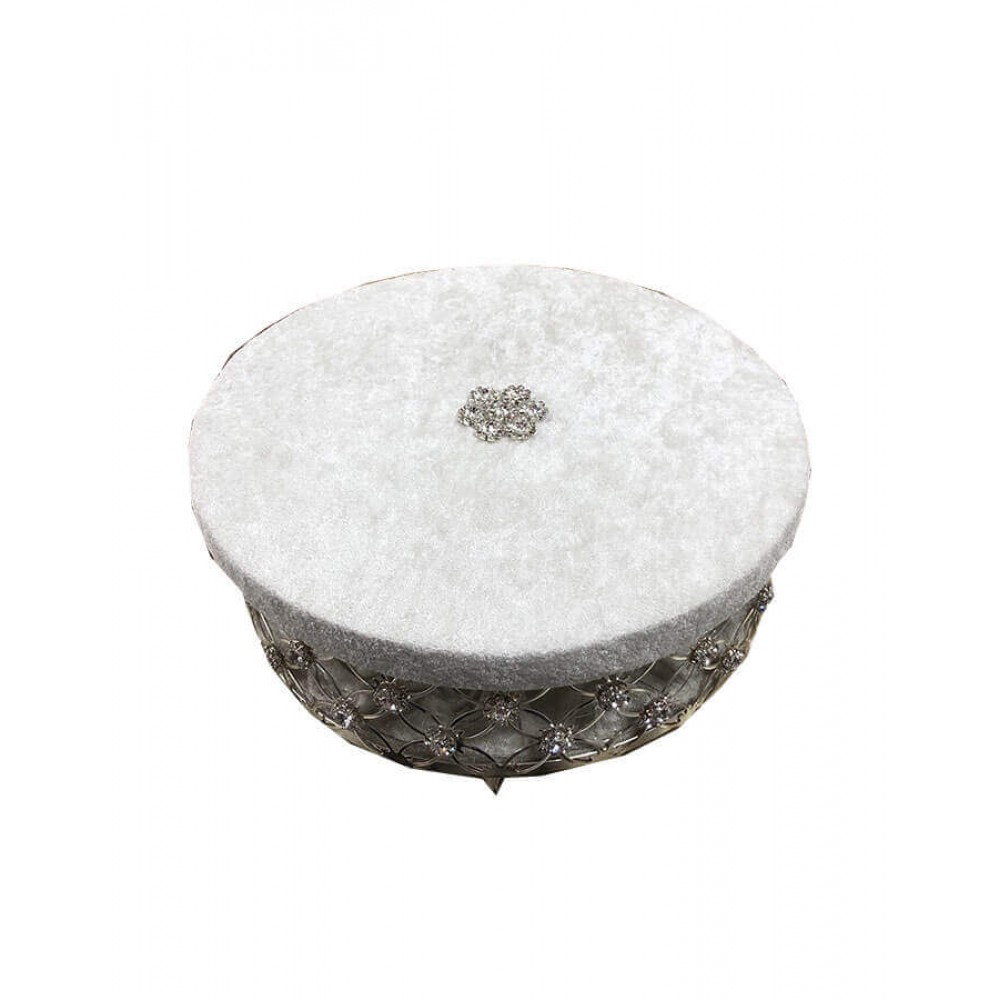 Yuvarlak Metal Gelin Makyaj Kutusu