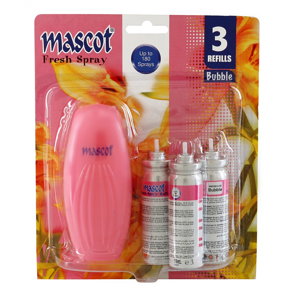 MASCOT BANYO SPREYİ FRESH SPREY MAXİ SET (3 YEDEK-15 ml.x3)