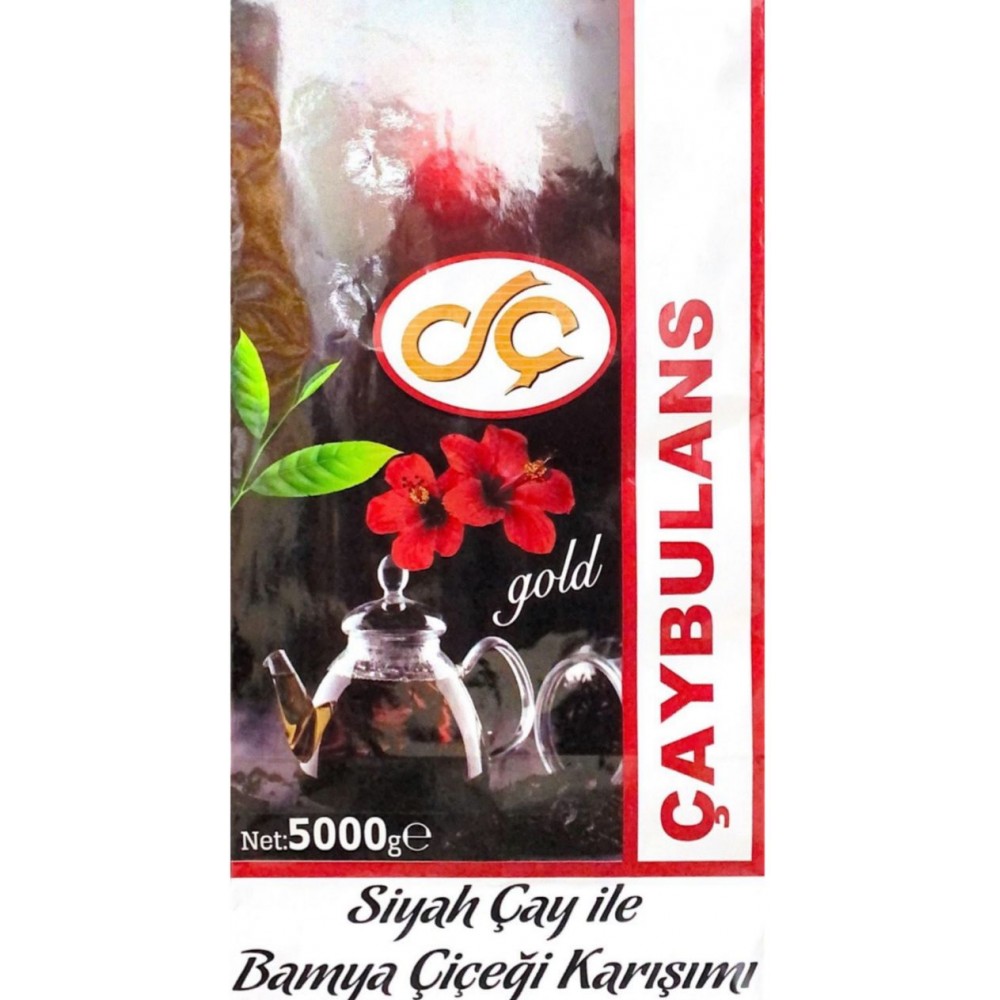 Dokumacı Çaybulans Bamya Çiçeği Karışımlı Siyah Çay 5Kg