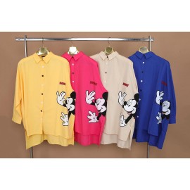 Jesse Bayan Gömlek Mickey Desen Baskılı