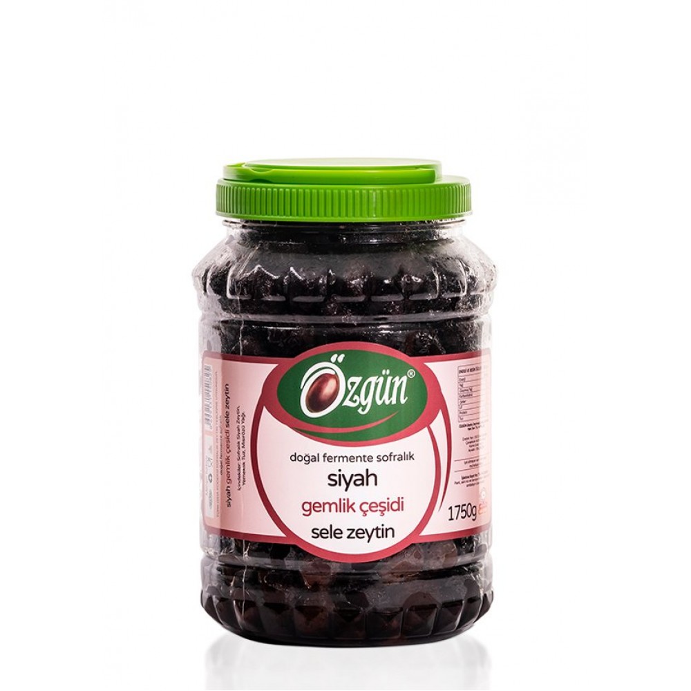 ÖZGÜN 2 lik Pet Gemlik Siyah Sele Zeytin