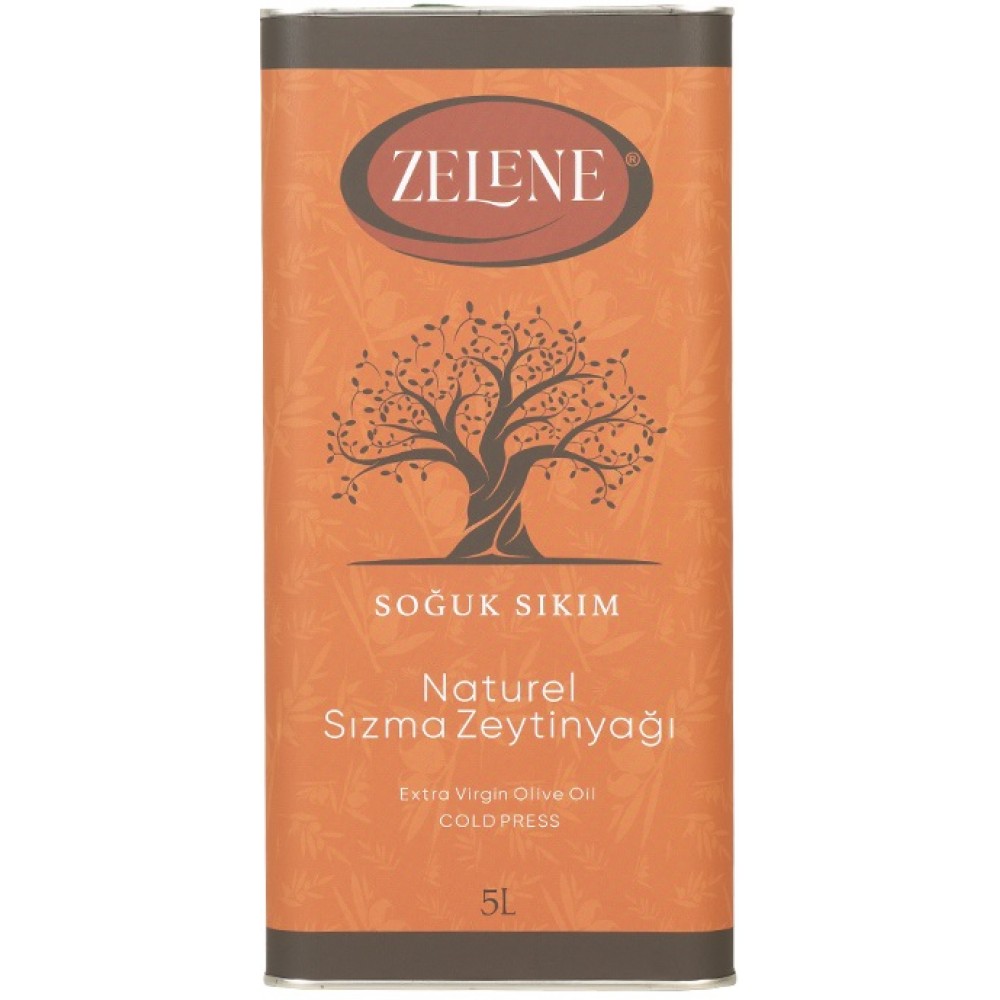 ÖZGÜN 5 L Zelene Marka Naturel Sızma Zeytinyağı