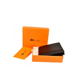 SKS Leben Erkek Siyah Hakiki Deri Cüzdan Kartlık