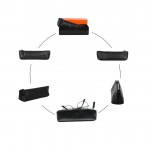 SKS Leben Kişiye Özel Hakiki Deri Gözlük Kabı - Kalemlik 997 46B 01 SİYAH