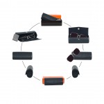 SKS Leben Kişiye Özel Hakiki Deri Gözlük Kabı - Kılıfı 603 46B 08 MAVİ