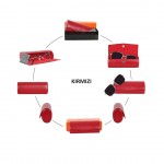 SKS Leben Kişiye Özel Hakiki Deri Gözlük Kabı Küçük 604 46B 10 KIRMIZI