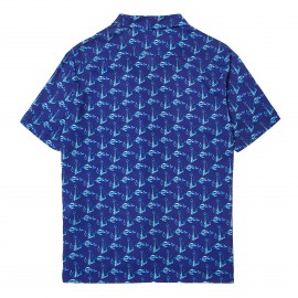 Anemoss Çapa Desenli %100 Viskon Yumuşak Nefes Alabilir Kumaşlı Erkek Gömlek