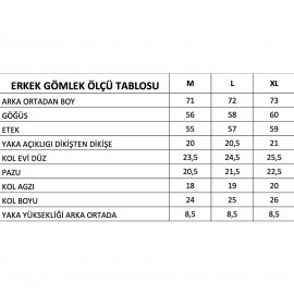 Anemoss Çapa Desenli %100 Viskon Yumuşak Nefes Alabilir Kumaşlı Erkek Gömlek