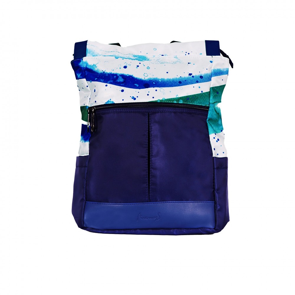 Anemoss Dalga Su Geçirmez Kumaşlı 14 inç laptop Bölmeli Okul Sırt Çantası