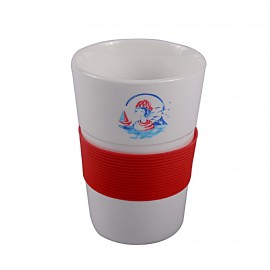 Anemoss Denizci Kız Seramik Mug Silikon Bantlı