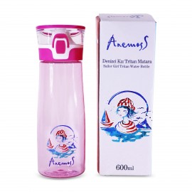 Anemoss Denizci Kız Tritan Matara 600 ml