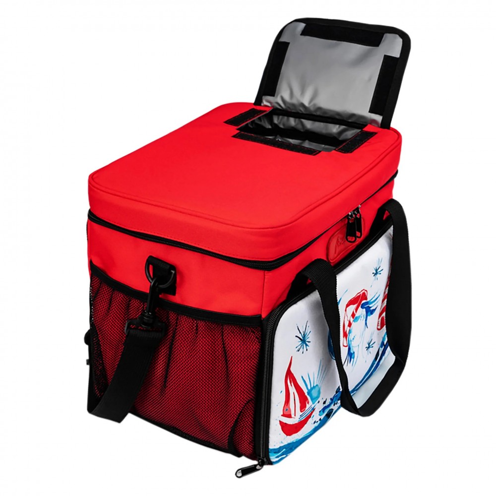 Anemoss Fenerci Kız Soğuk veya Sıcak Isı Yalıtımlı Sızdırmaz Beslenme Çantası 18,5 L Kırmızı