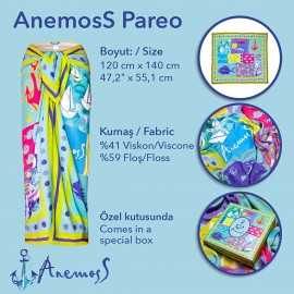 Anemoss Harmoni Viskon Pareo Yeşil 120*140 cm