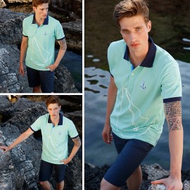 Anemoss Yelken Mint Erkek Polo Yaka T-Shirt