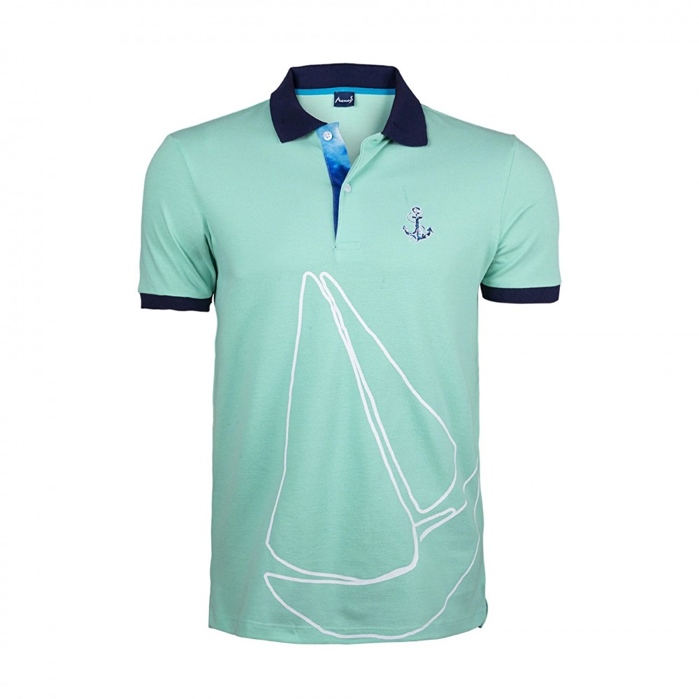 Anemoss Yelken Mint Erkek Polo Yaka T-Shirt