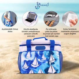 Anemoss Yelken Soğuk veya Sıcak Isı Yalıtımlı Sızdırmaz Termal Sırt Çantası 25L