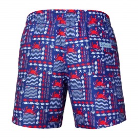 Anemoss Yengeç Üç Cepli İçi Fileli Bel Lastik ve Bağlama İpli Erkek Deniz Şortu