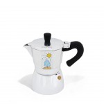 Any Morning 240 ml Alüminyum Moka Pot Espresso Kahve Makinesi Desenli Gümüş Renk HES-6