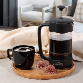 Any Morning 350 ml Borosilikat Cam French Press Paslanmaz Çelik 3 Katmanlı Filtre FY92
