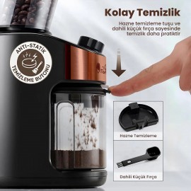 Any Morning SH25836B Dijital Zamanlayıcılı 25 Öğütme Ayarlı Elektrikli Kahve Öğütücü