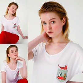 BiggDesign Cats Cepte Kedi T-Shirt