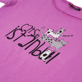 Biggdesign Cats in Istanbul Pembe Kadın T-Shirt