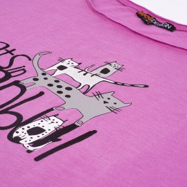 Biggdesign Cats in Istanbul Pembe Kadın T-Shirt