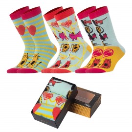 Biggdesign Cats Kadın 3'lü Soket Çorap Seti