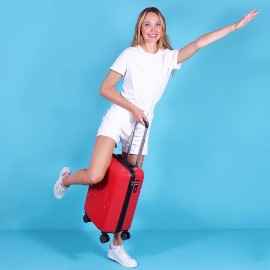 Biggdesign Cats Kırmızı Küçük Boy 20" Valiz